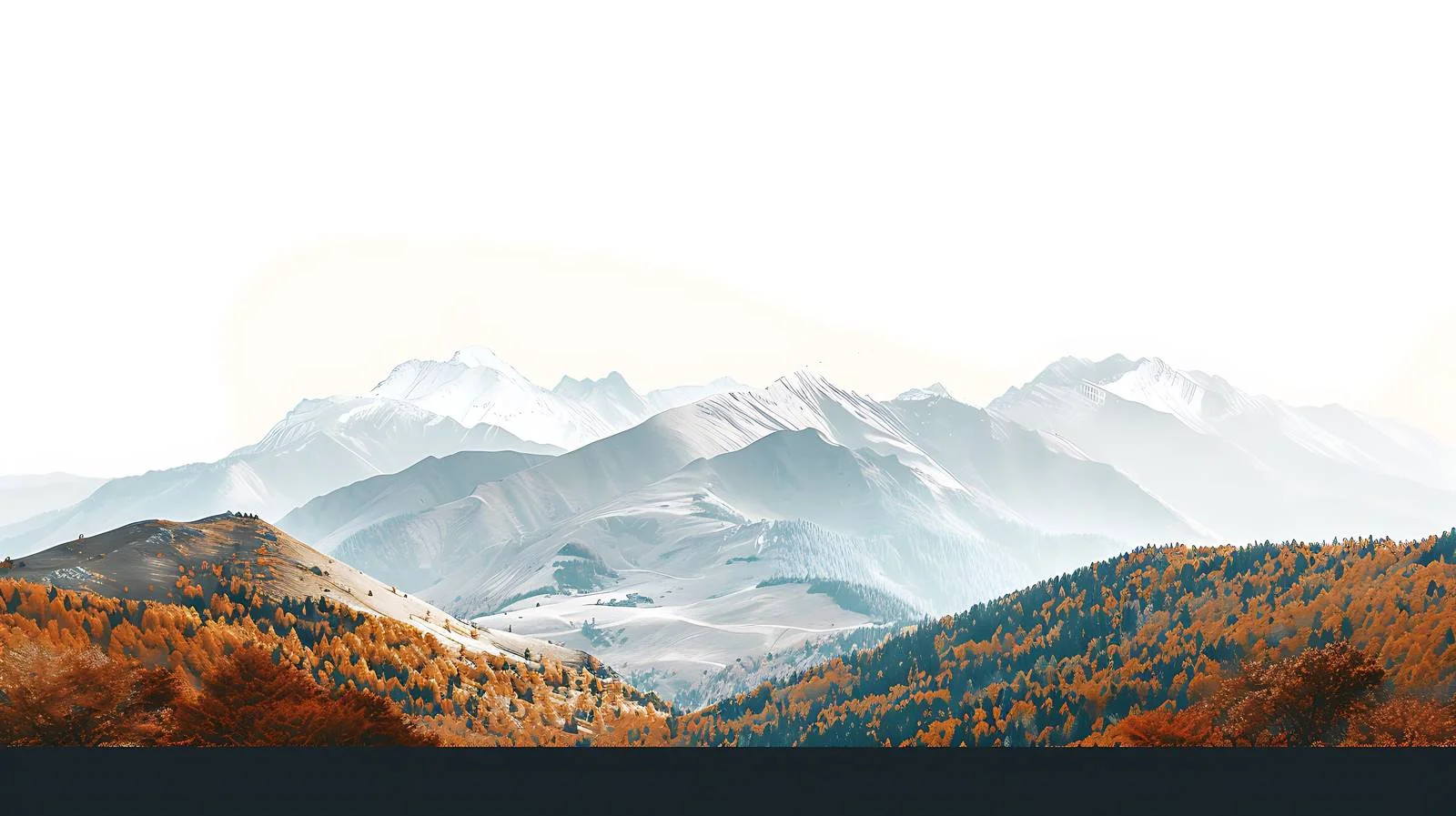 Vibrant Autumn Mountainscape Isolation — free download from Dotvec