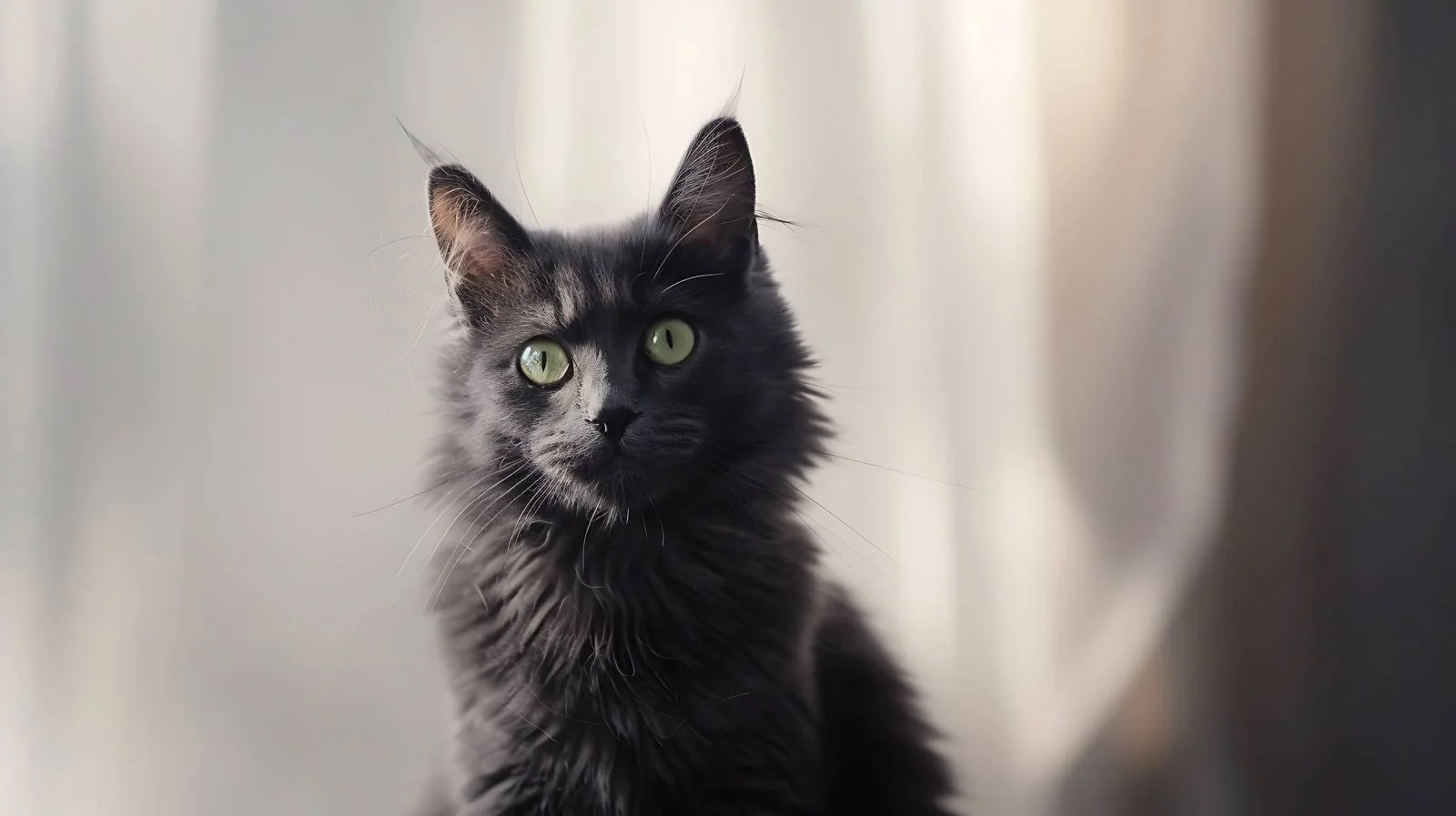 Elegant Nibelung Cat on Serene Background — free download from Dotvec