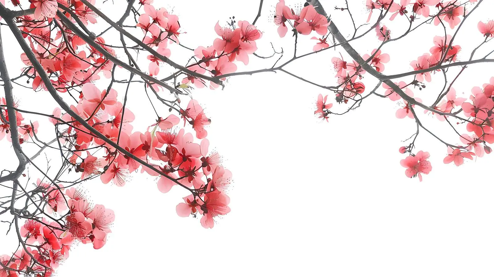 Vibrant Pink Flowers on Tree Branches — free download from Dotvec