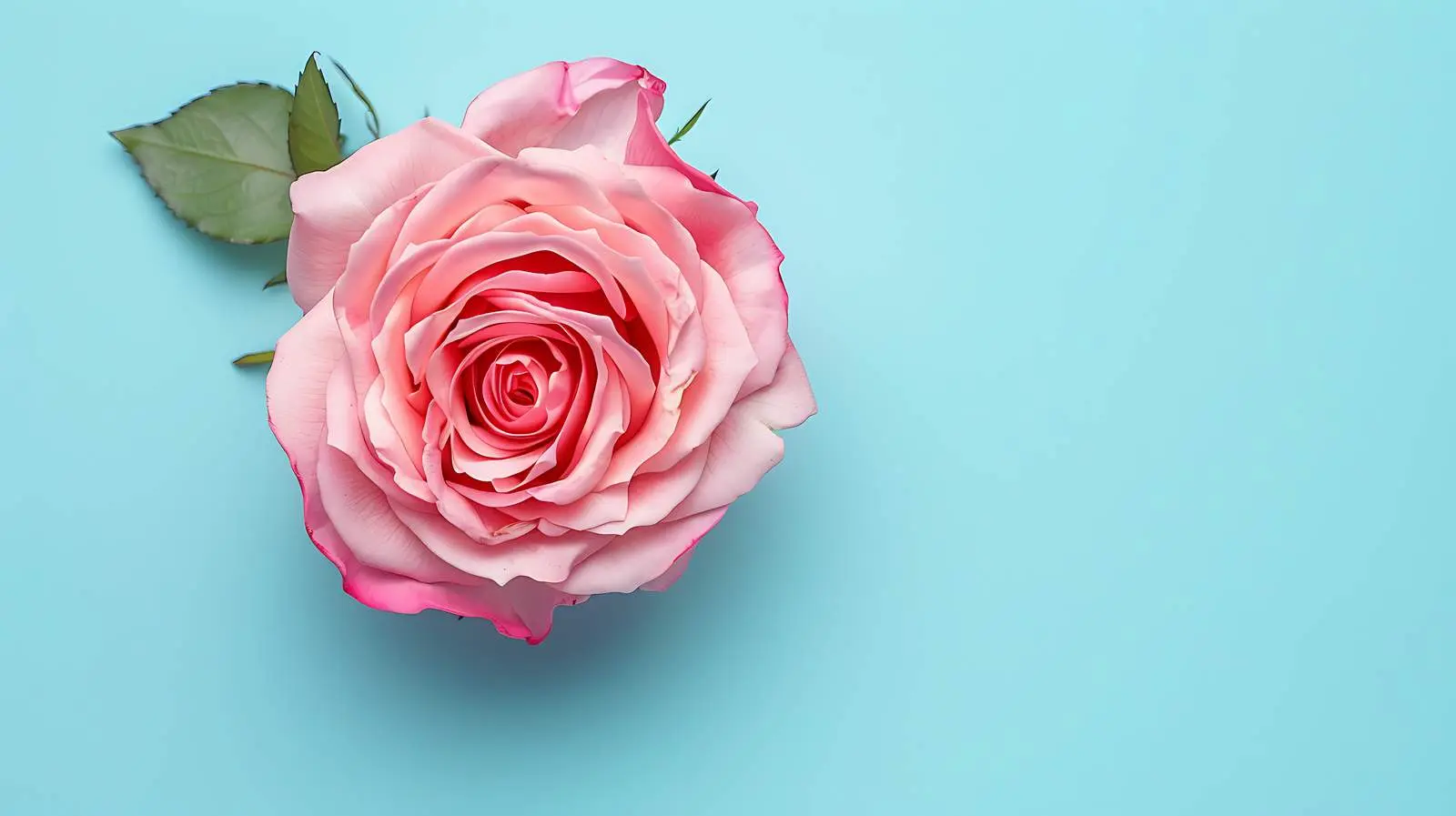 Beautiful Pink Rose on Blue Background — free download from Dotvec