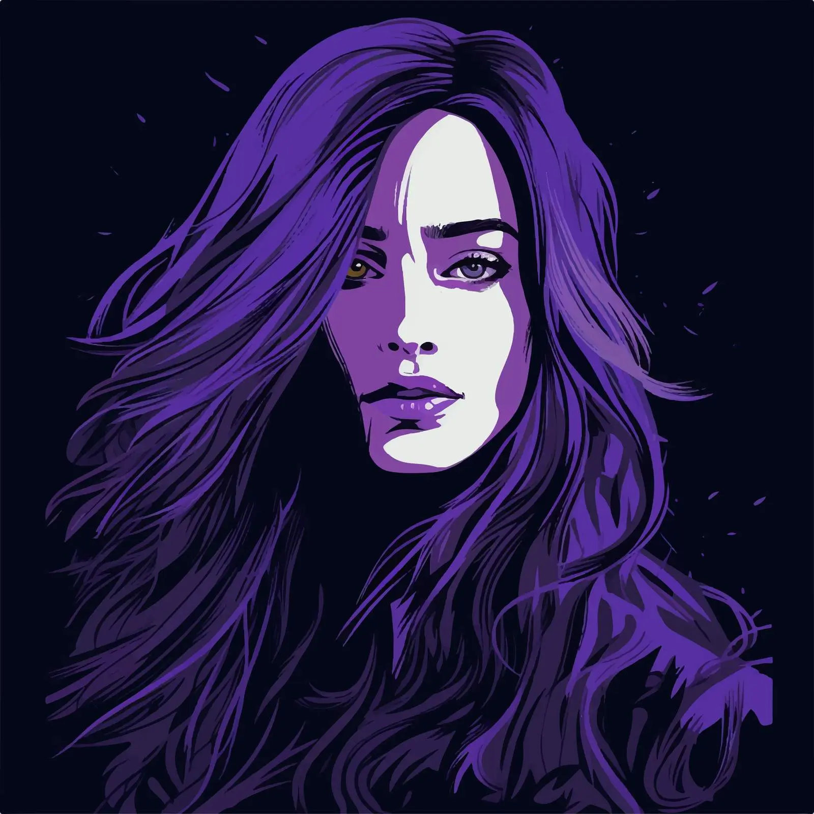 Beautiful Girl Portrait with Long Hair — free download from Dotvec