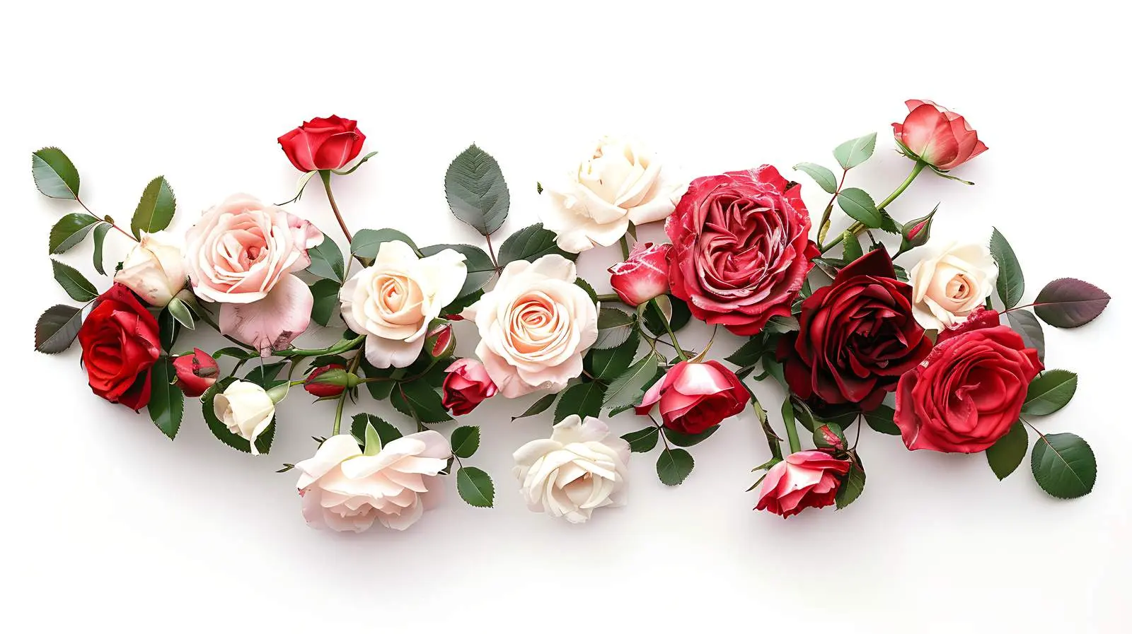 Elegant Rose Bouquet on White Background — free download from Dotvec