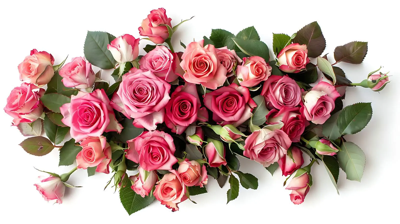 Elegant Bouquet of Roses on White Background — free download from Dotvec