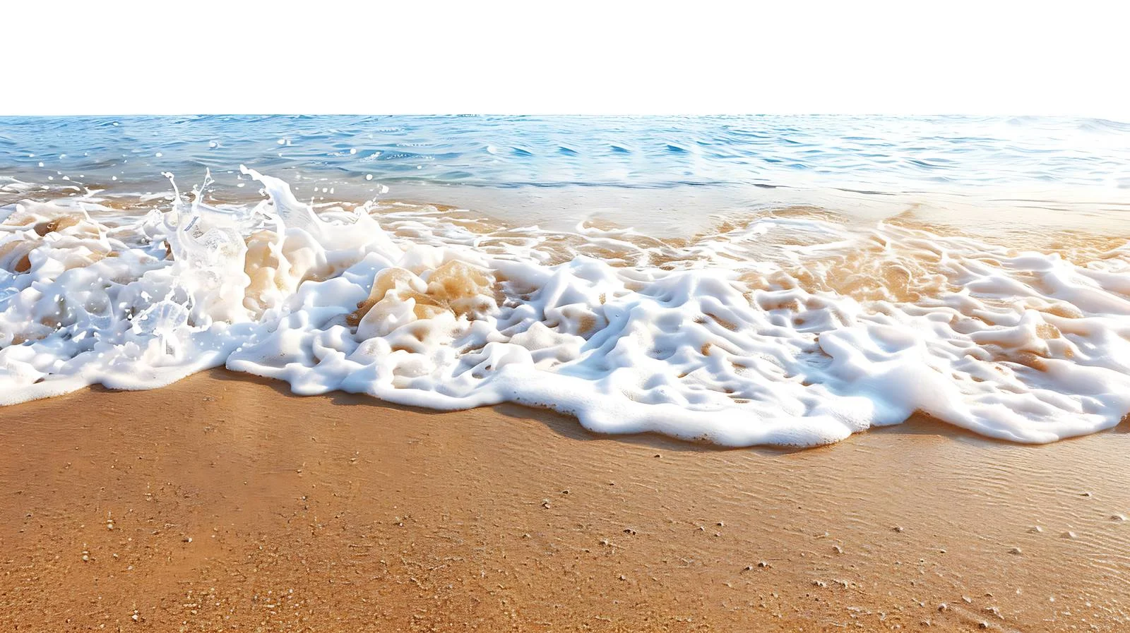 Sandy Beach Isolated on Sea Background — free download from Dotvec