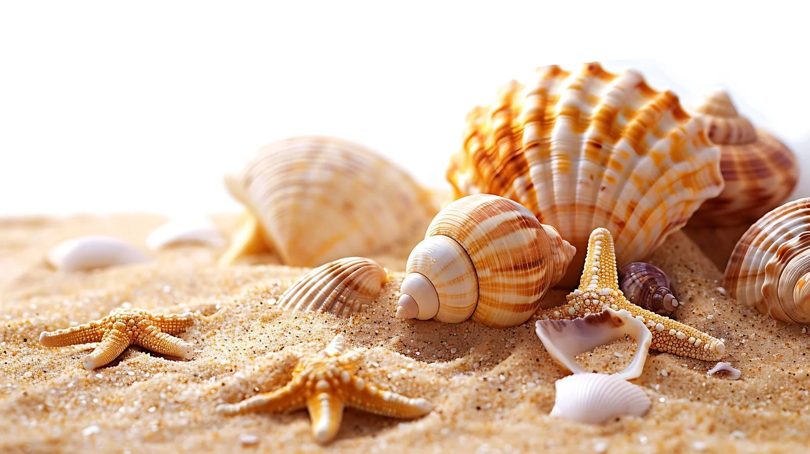Seashells on Beach Sand — free download from Dotvec