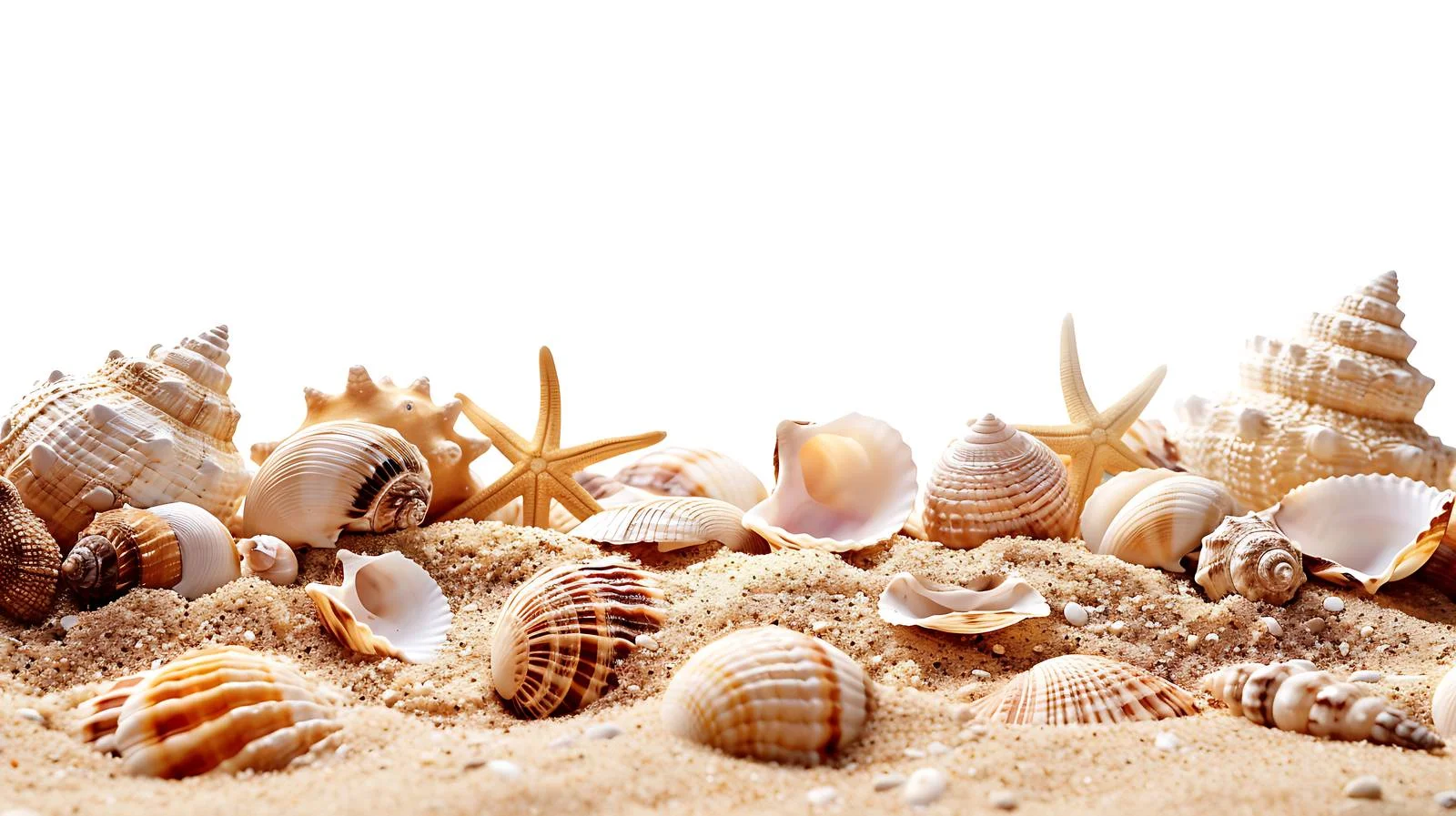 Seashell Collection on Sandy Beach — free download from Dotvec
