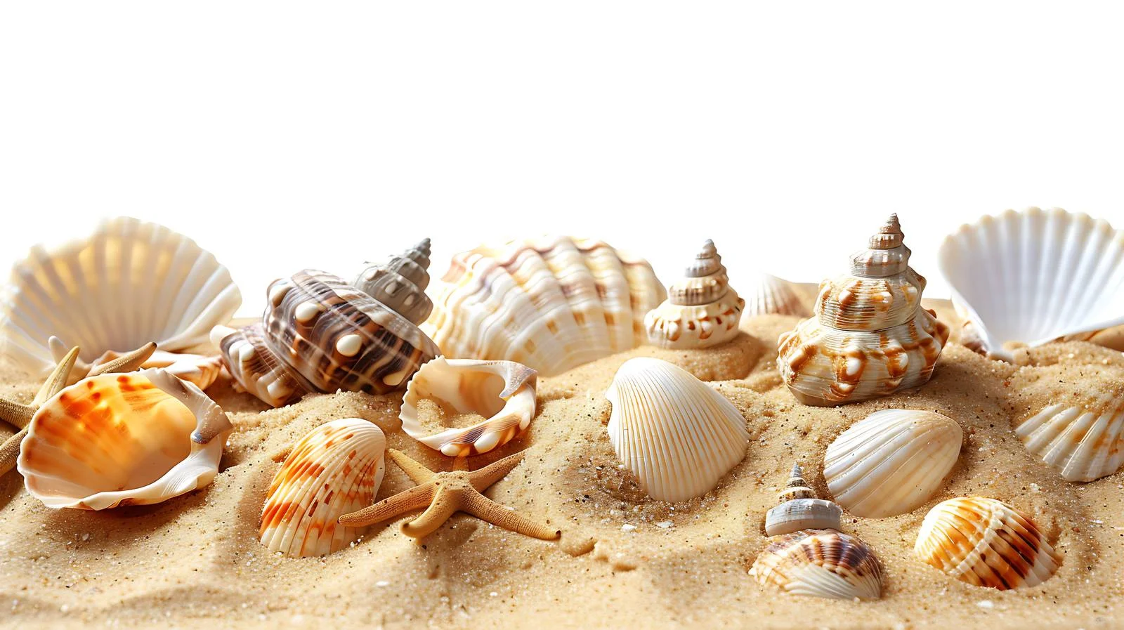 Seashells on Beach: Summer Vacation — free download from Dotvec