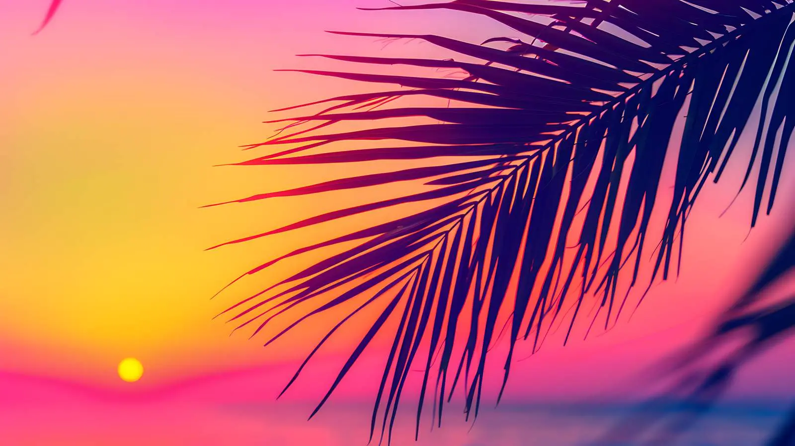 Tropical Coconut Palm Branch Silhouette — free download from Dotvec