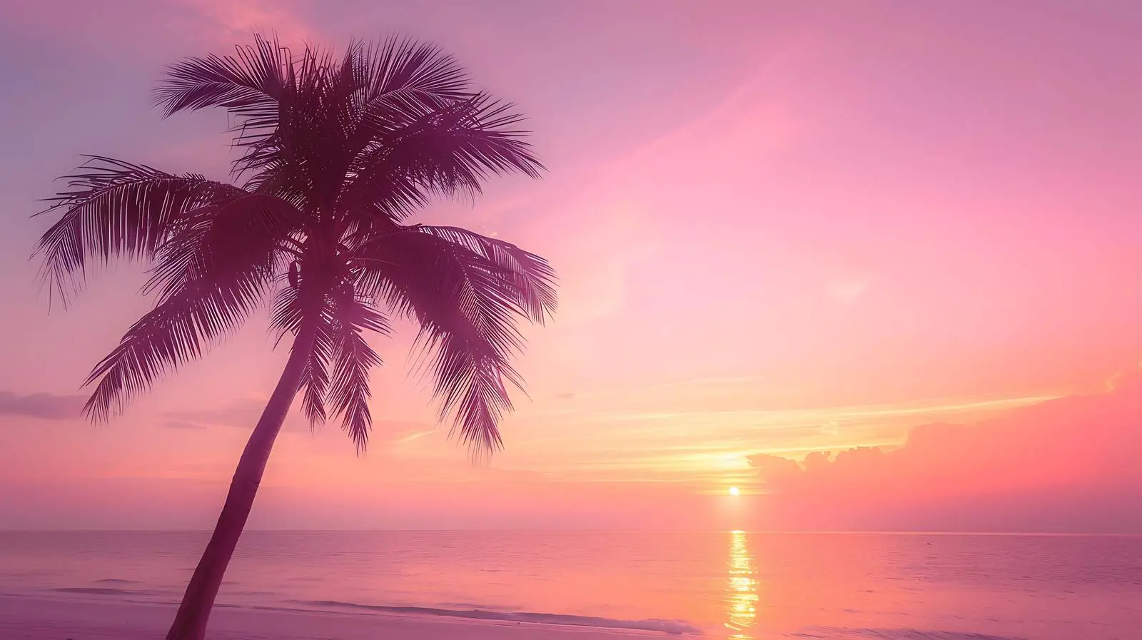 Tropical Coconut Palm Branch Silhouette Background — free download from Dotvec