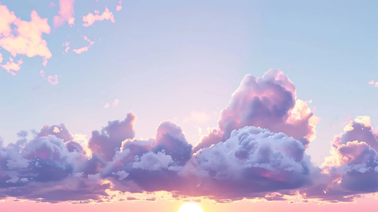 Serene Twilight Sky on White Background — free download from Dotvec