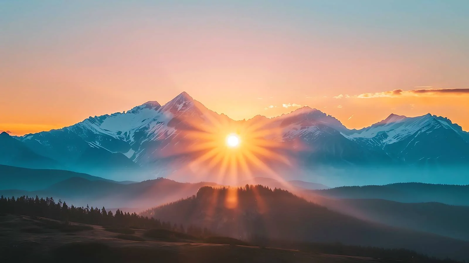 Stunning Spring Sunset in Polish Tatra Mountains — free download from Dotvec