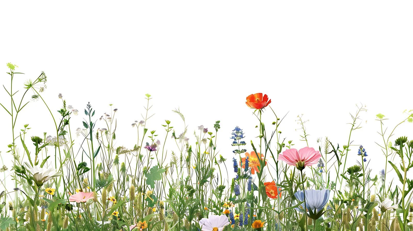 Serene Summer Meadow with Vibrant Wildflowers — free download from Dotvec