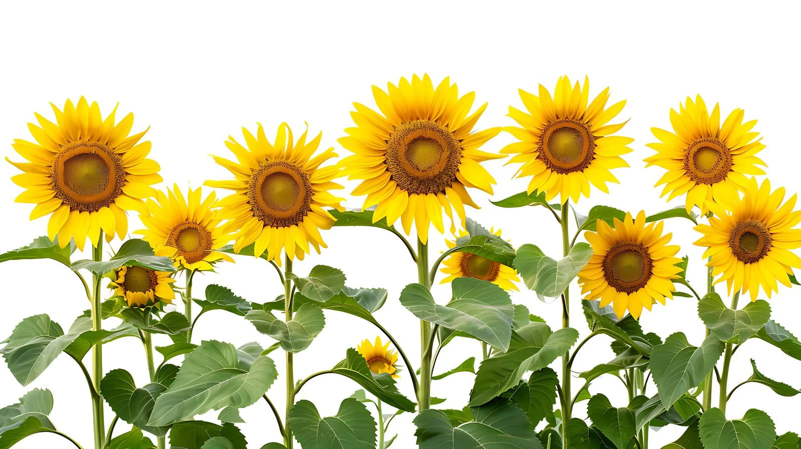 Vibrant Sunflower Field Under Clear Summer Sky — free download from Dotvec