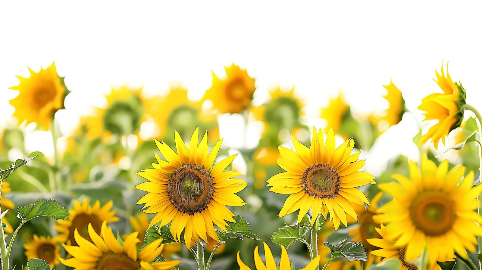 Vibrant Sunflower Field on Sunny Day — free download from Dotvec