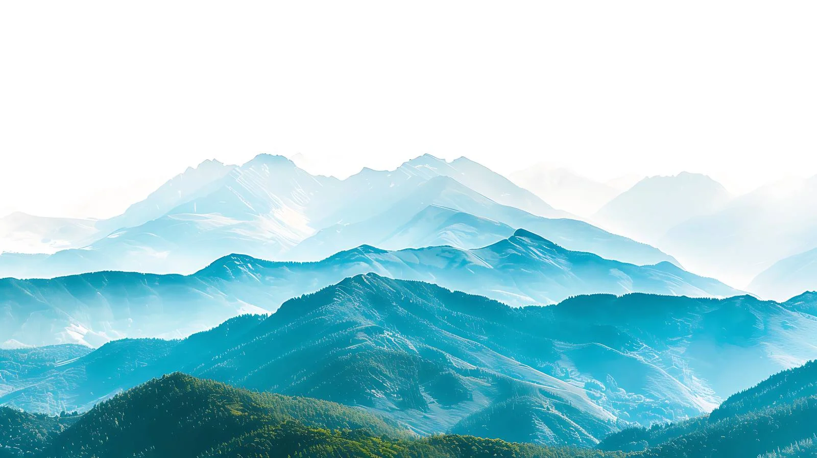 Serene Summer Mountain Range Panorama View — free download from Dotvec