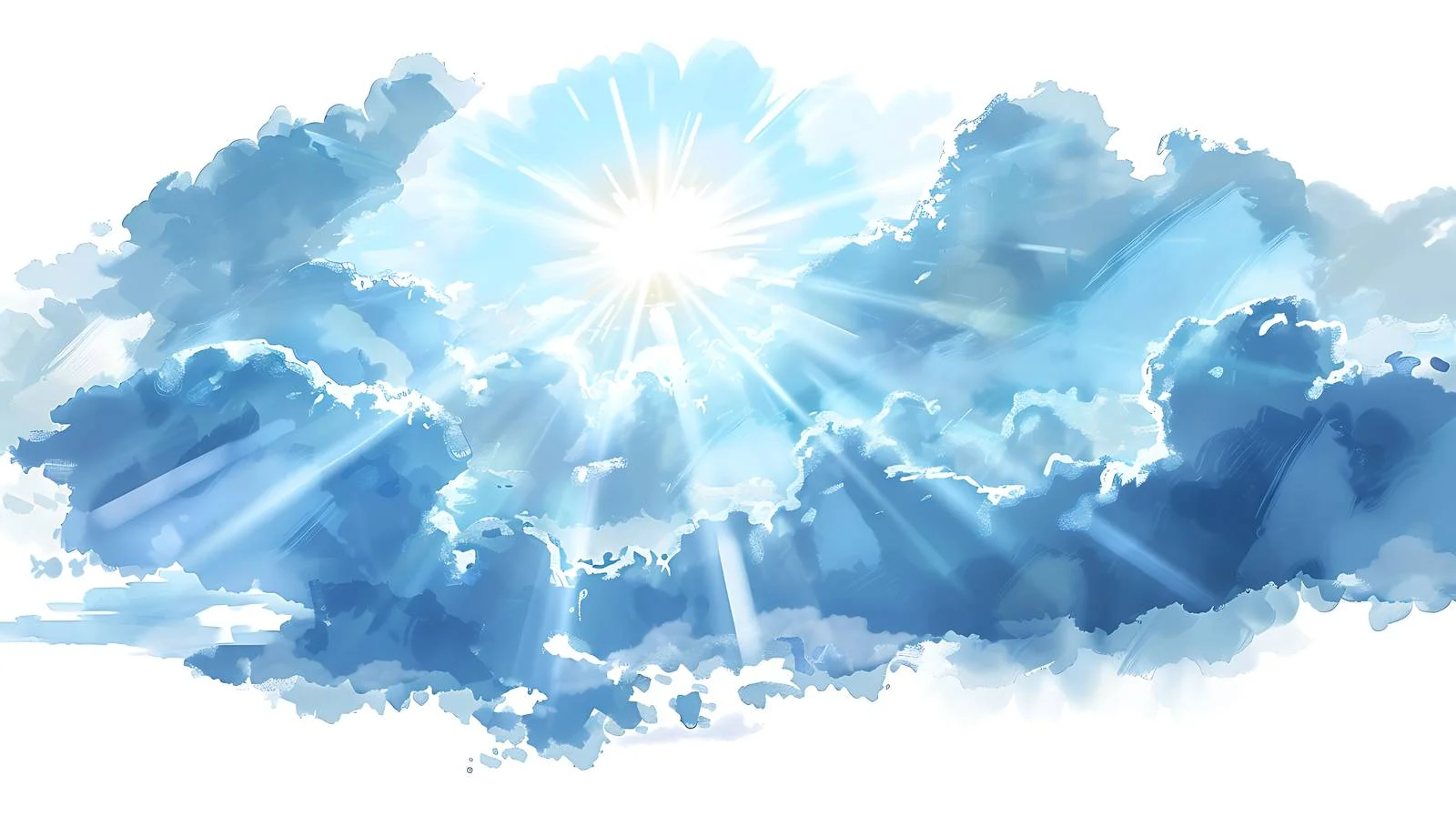 Radiant Summer Sky with Sun Rays — free download from Dotvec