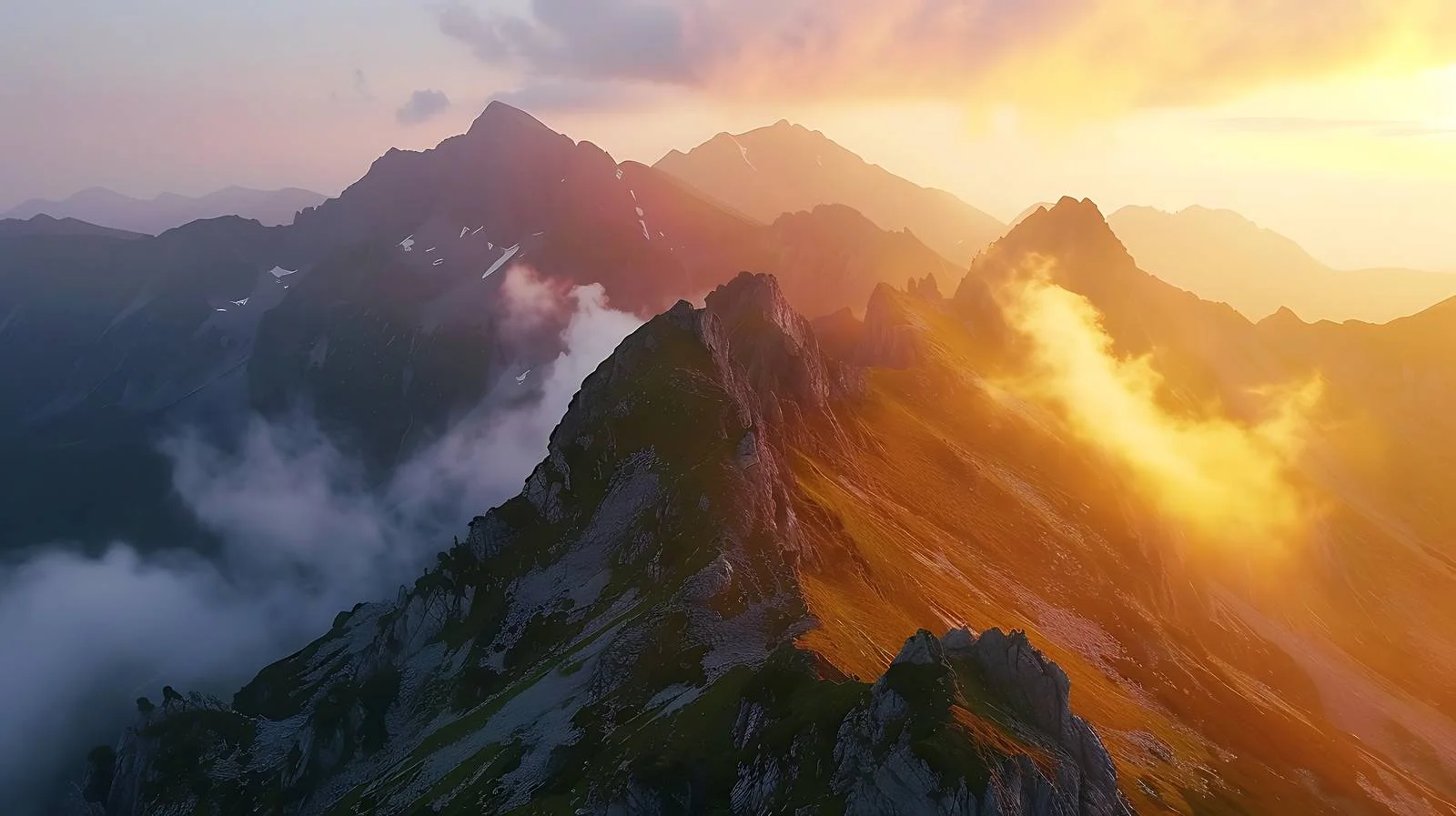 Serene Sunrise Over Halagás Mountains — free download from Dotvec