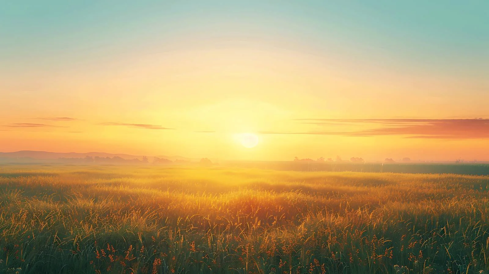 Serene Summer Sunrise over Isolated Fields — free download from Dotvec