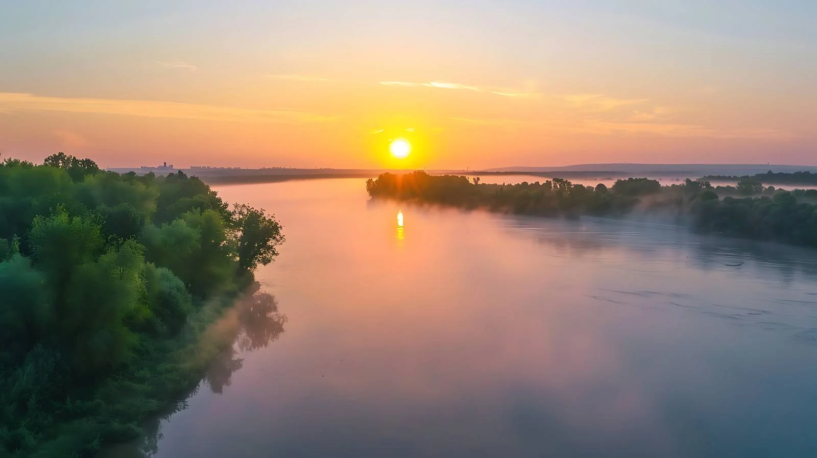 Tranquil Summer Morning by the Riverside — free download from Dotvec