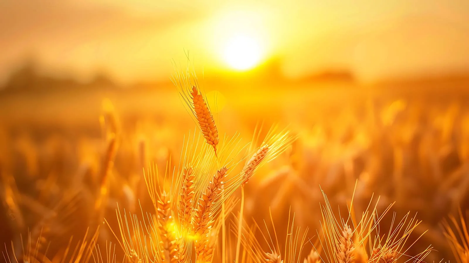 Picturesque Summer Sunrise Above Isolated Wheat — free download from Dotvec