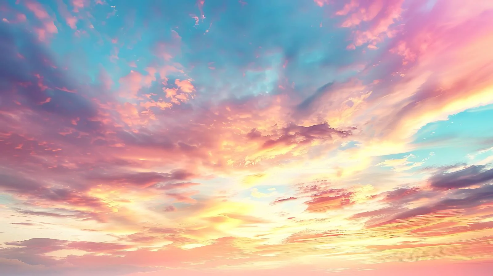 Vivid Summer Sunset with White Isolated Sky — free download from Dotvec