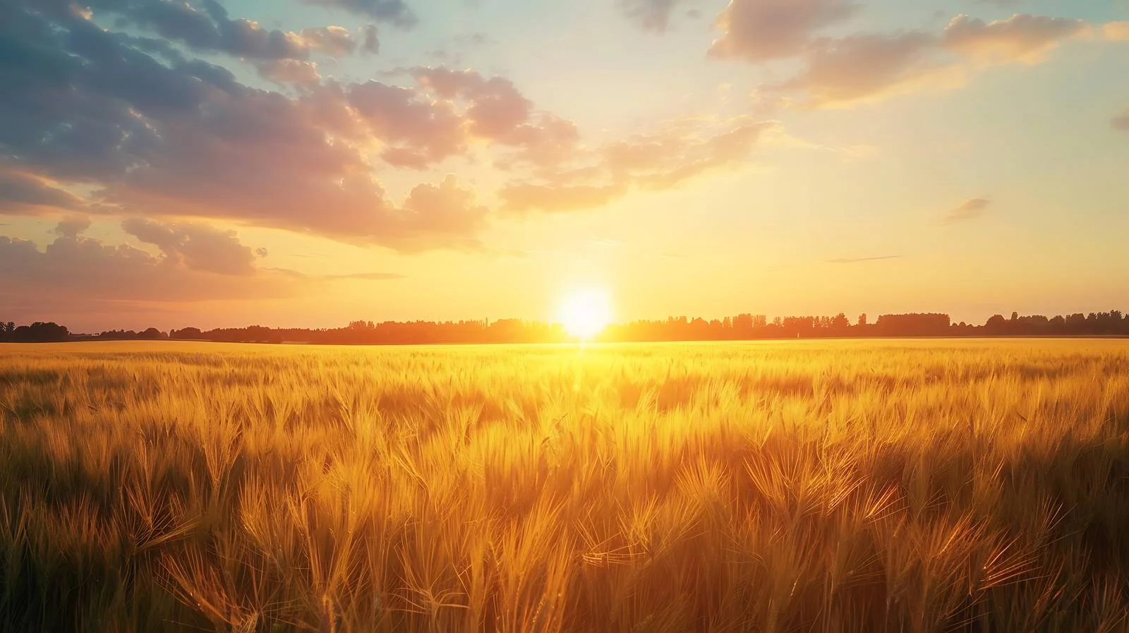 Splendid Summer Evening Sunset Over Isolated Fields — free download from Dotvec