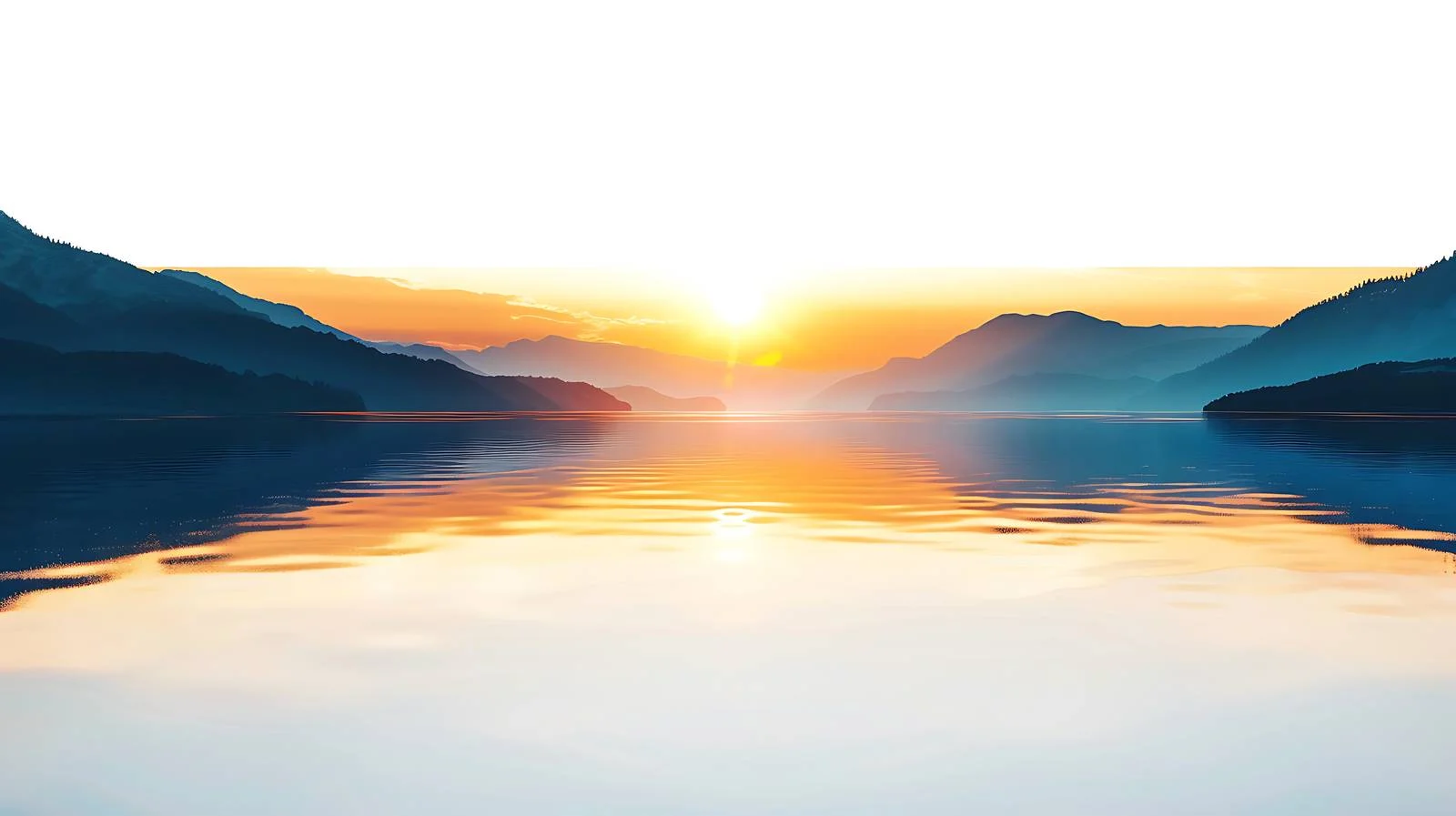Serene Summer Sunset Reflects on Lake — free download from Dotvec