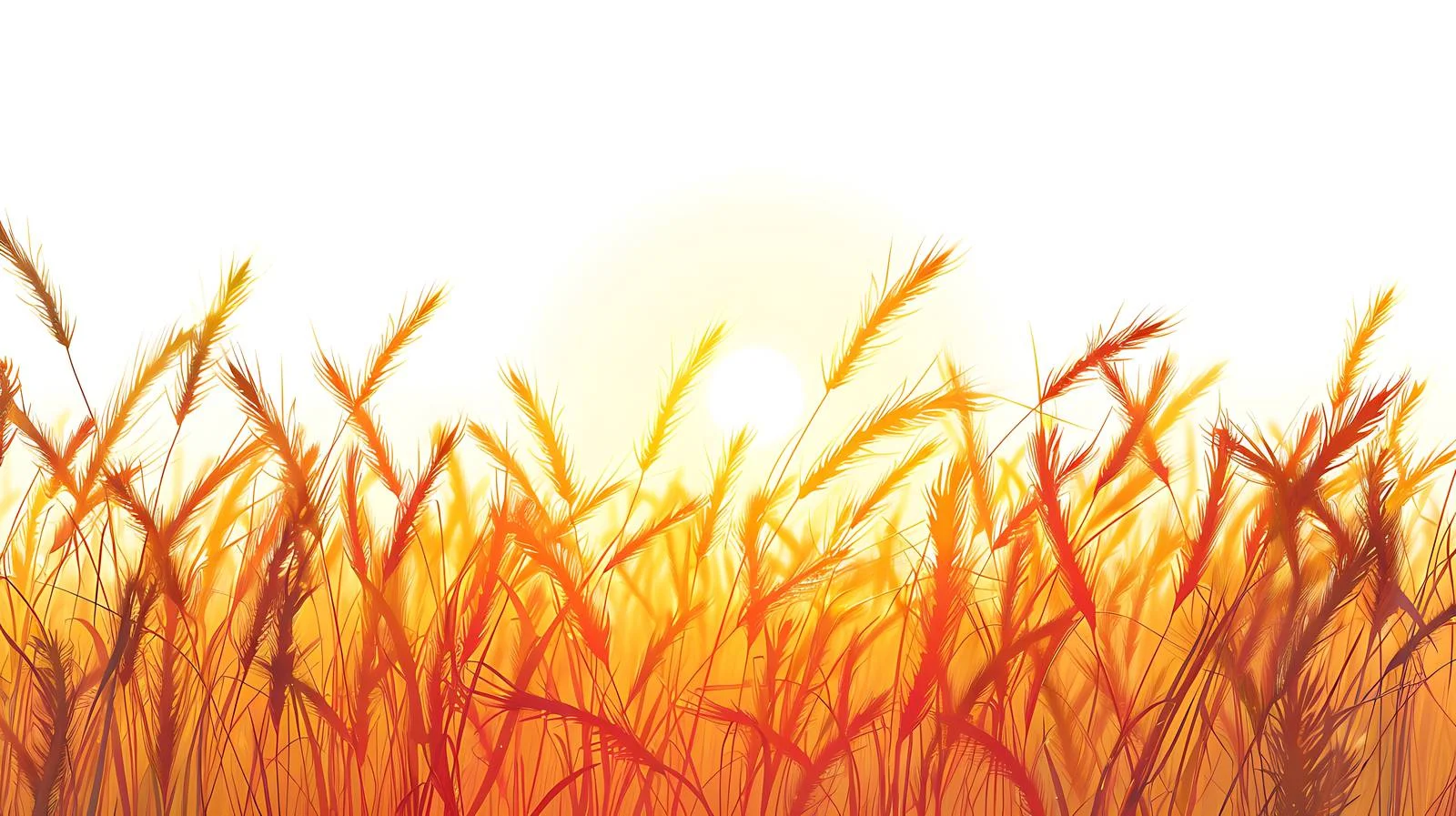 Vibrant Summer Sunset Above Golden Wheat Fields — free download from Dotvec
