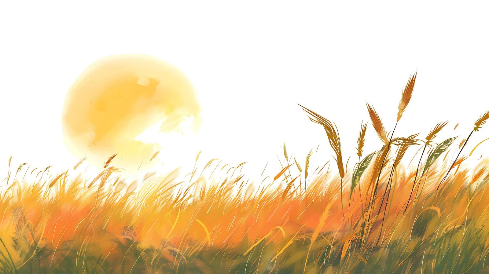 Vibrant Summer Sunset Across Wheat Fields — free download from Dotvec