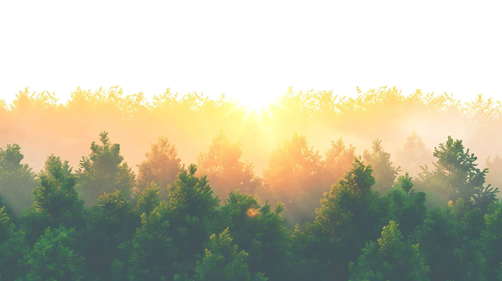 Serene Sunrise in Lush Isolated Forest — free download from Dotvec