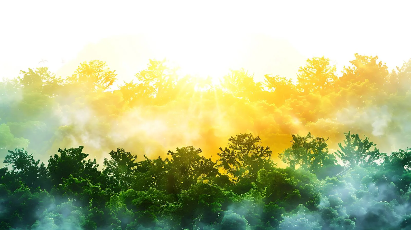 Spectacular Sunrise Over Green Forest Clearing — free download from Dotvec
