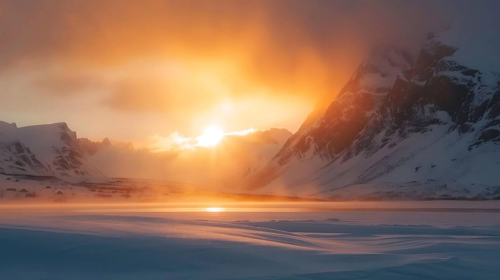 Captivating Sunrise in Norway, Lofoten Islands — free download from Dotvec