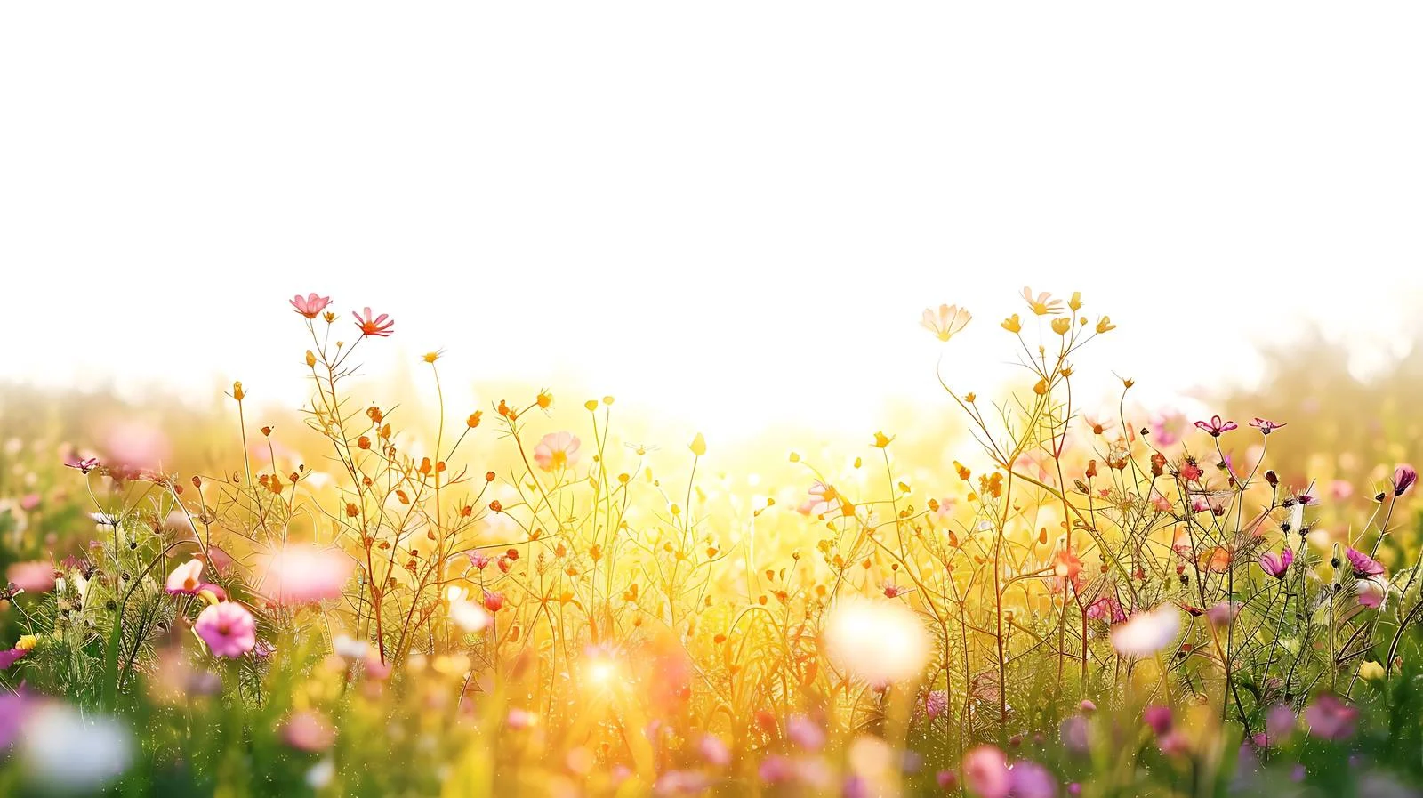 Serene Sunrise Above Summer Meadow Isolation — free download from Dotvec