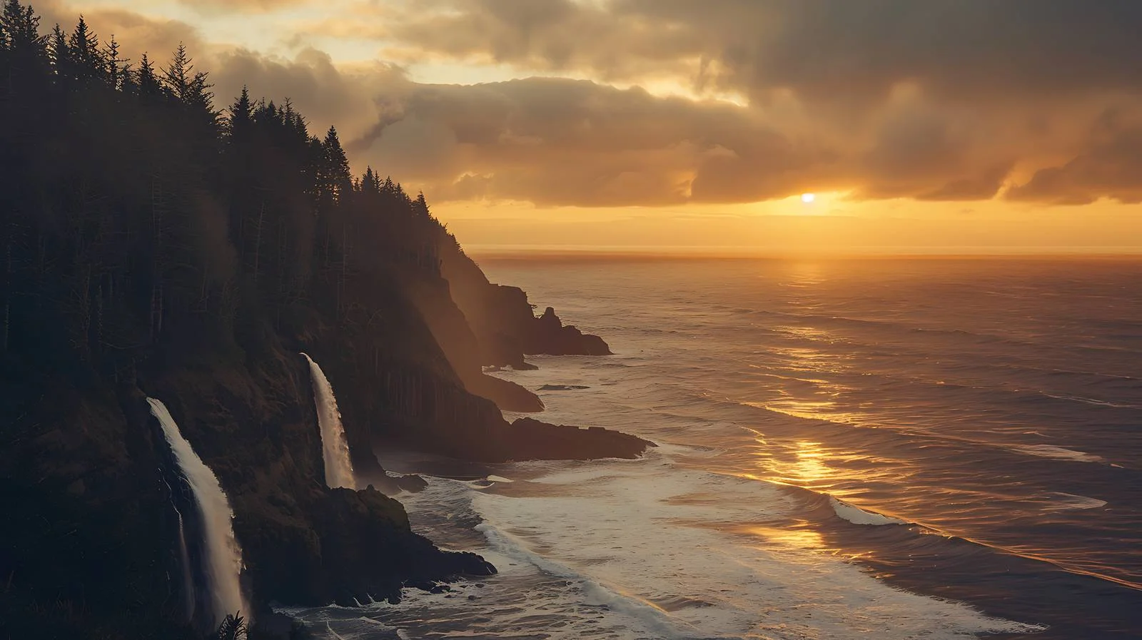 Breathtaking Pacific Ocean Sunset Reflections — free download from Dotvec