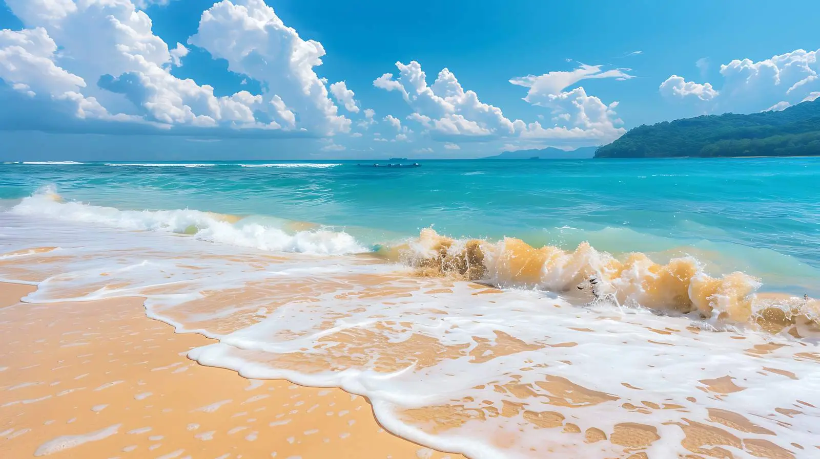 Stunning Tropical Beach with Blue Sea View — free download from Dotvec