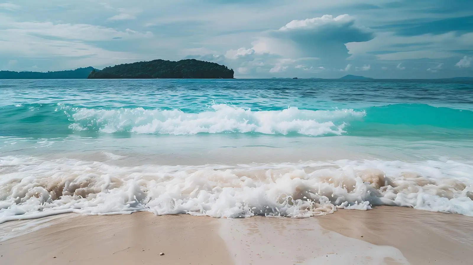 Stunning Tropical Beach with White Sand and Blue Sea — free download from Dotvec
