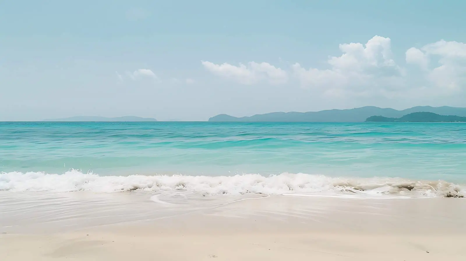 Idyllic Tropical Beach with White Sand and Blue Sea – free destination image from Dotvec