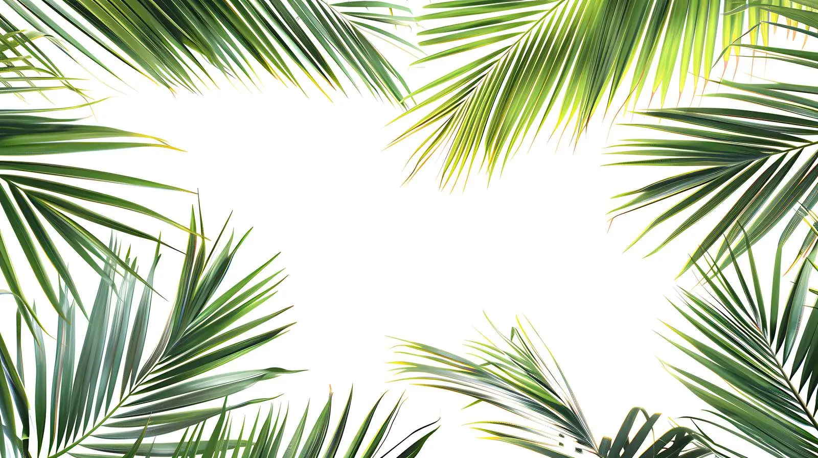 Tropical Coconut Palm Branch on White Background – free coconut image from Dotvec