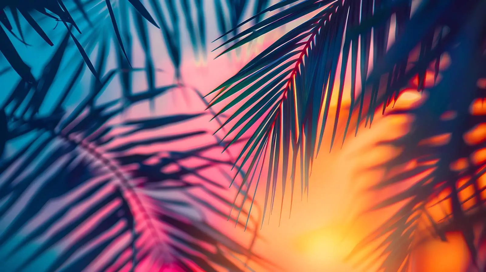 Minimalistic Tropical Coconut Palm Branch Pattern — free download from Dotvec