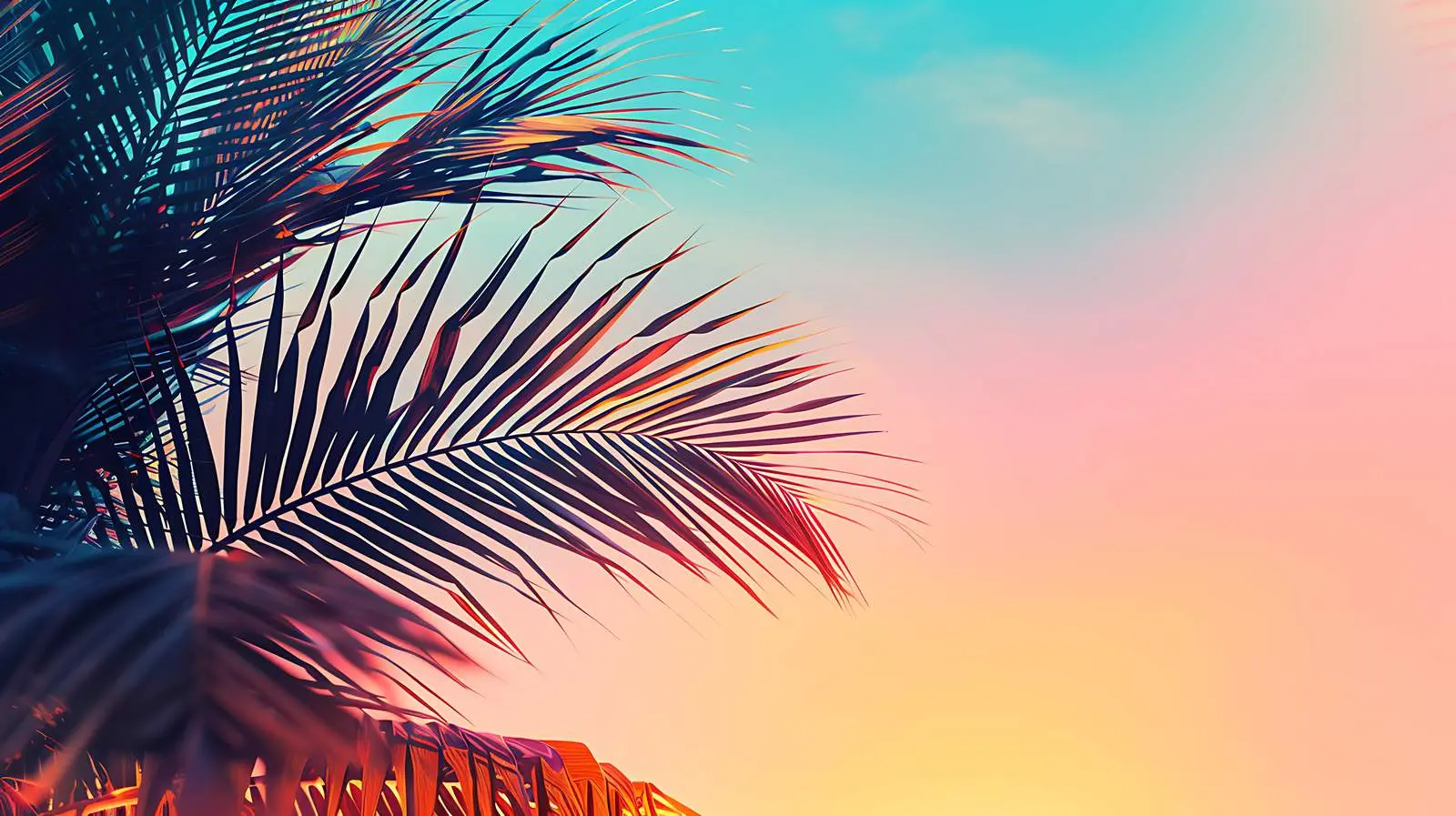 Minimalistic Tropical Coconut Palm Branch Pattern – free coconut image from Dotvec