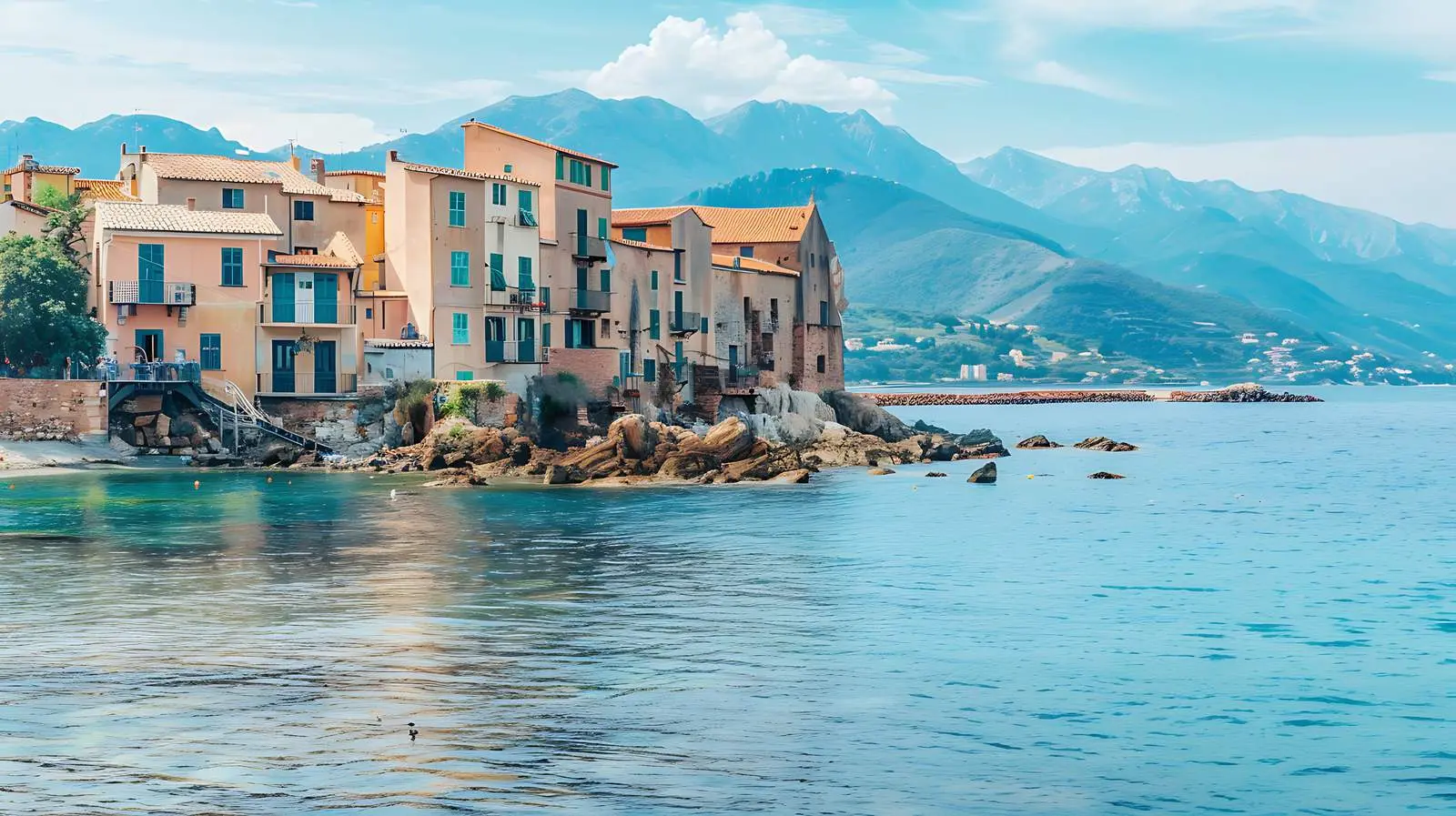Scenic View of Lake Como's Historic Italian Town – free destination image from Dotvec