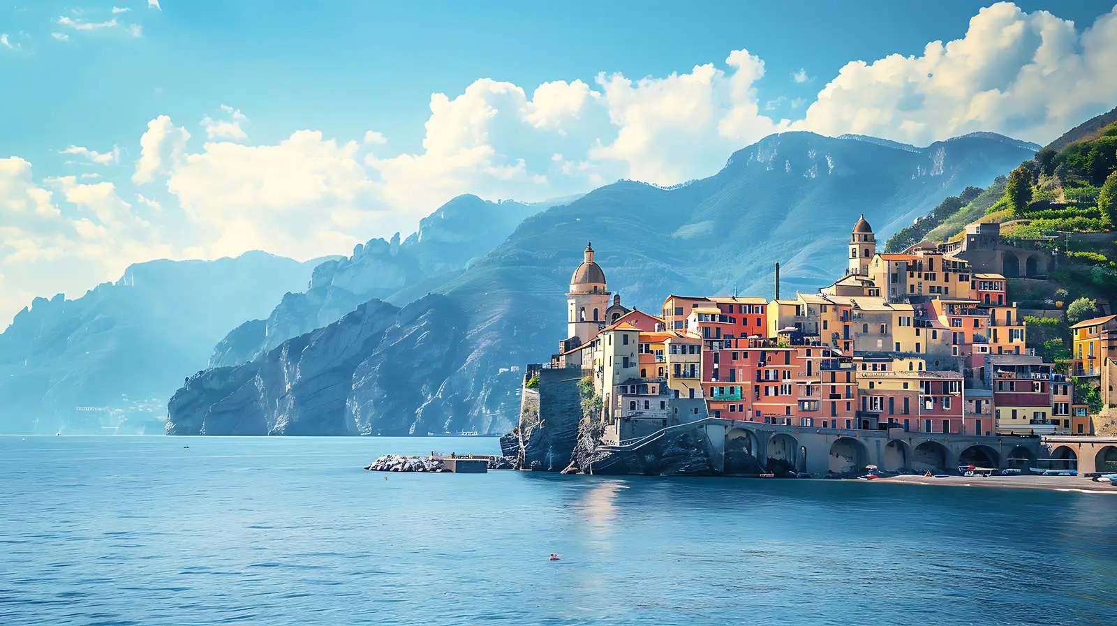 Charming Italian Town Overlooking Lake Como – free viewpoint image from Dotvec