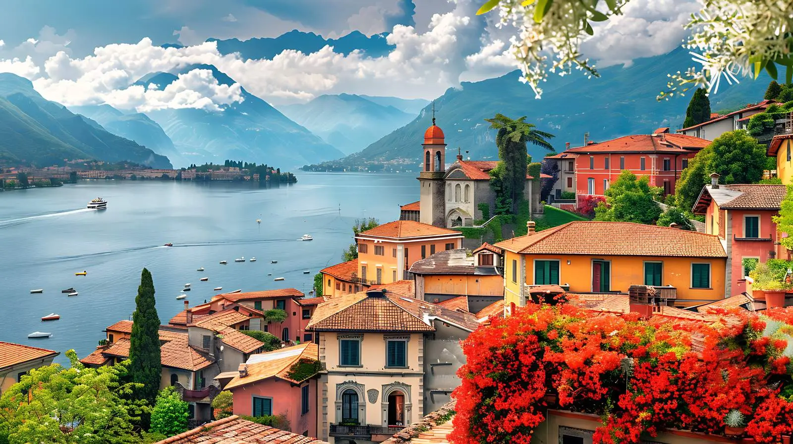 Stunning Old Town View by the Sea in Italy – free building image from Dotvec