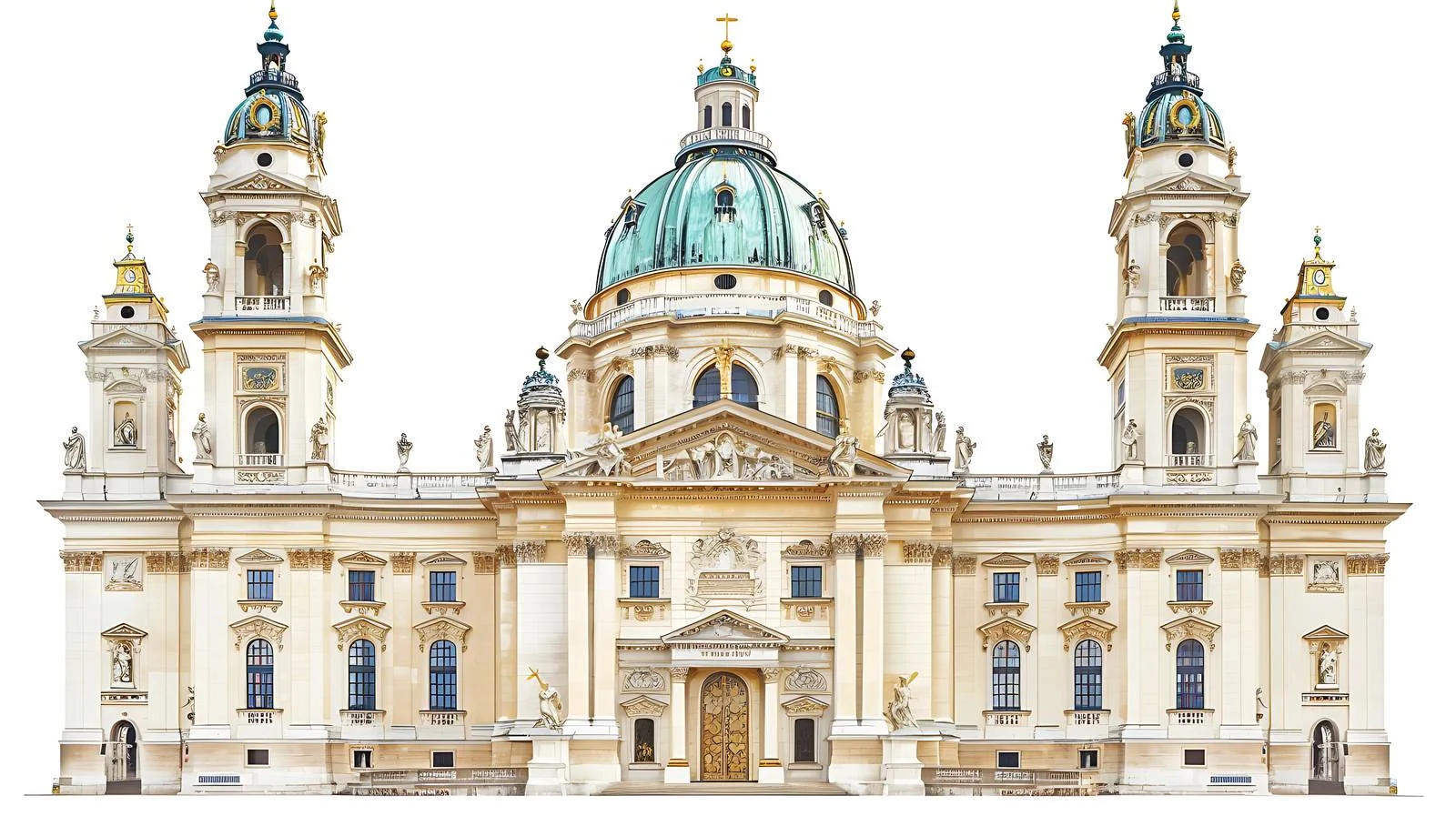 Scenic St. Charles Church Karlskirche View — free download from Dotvec