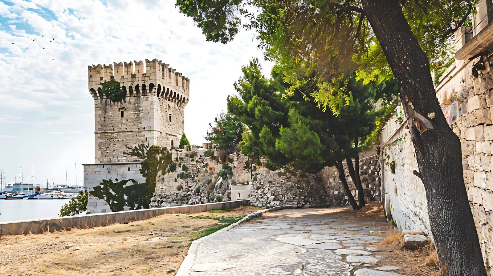 Majestic White Tower View Thessaloniki Greece — free download from Dotvec