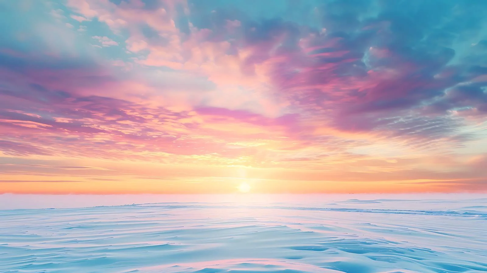 Vibrant winter sunset over isolated colorful sky — free download from Dotvec