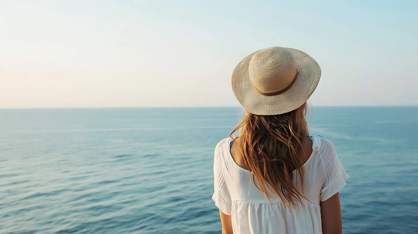 Young Girl Admiring Scenic Sea View – free refreshing image from Dotvec