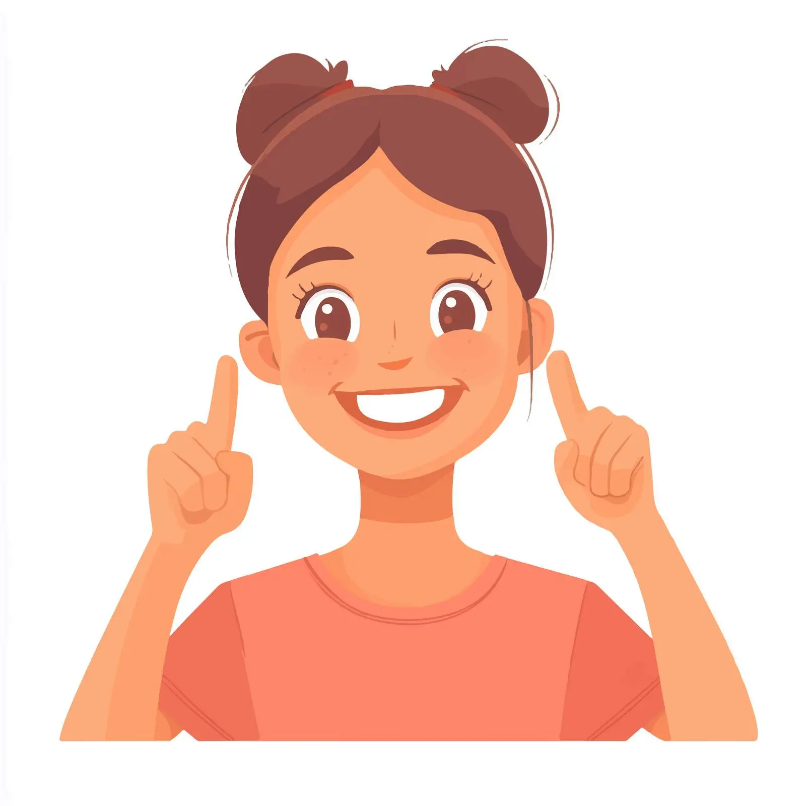 Happy Teen Girl Smiling Vector — free download from Dotvec