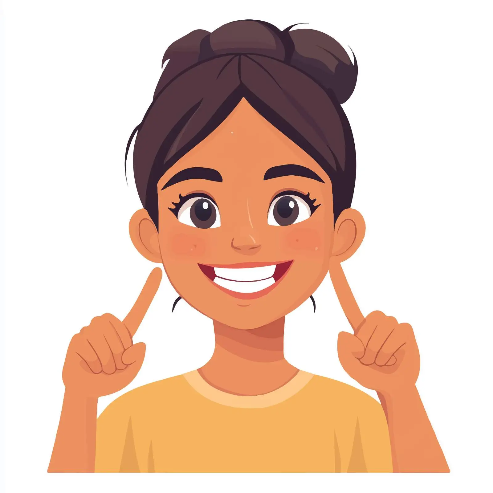 Happy Young Girl Smiling Portrait — free download from Dotvec