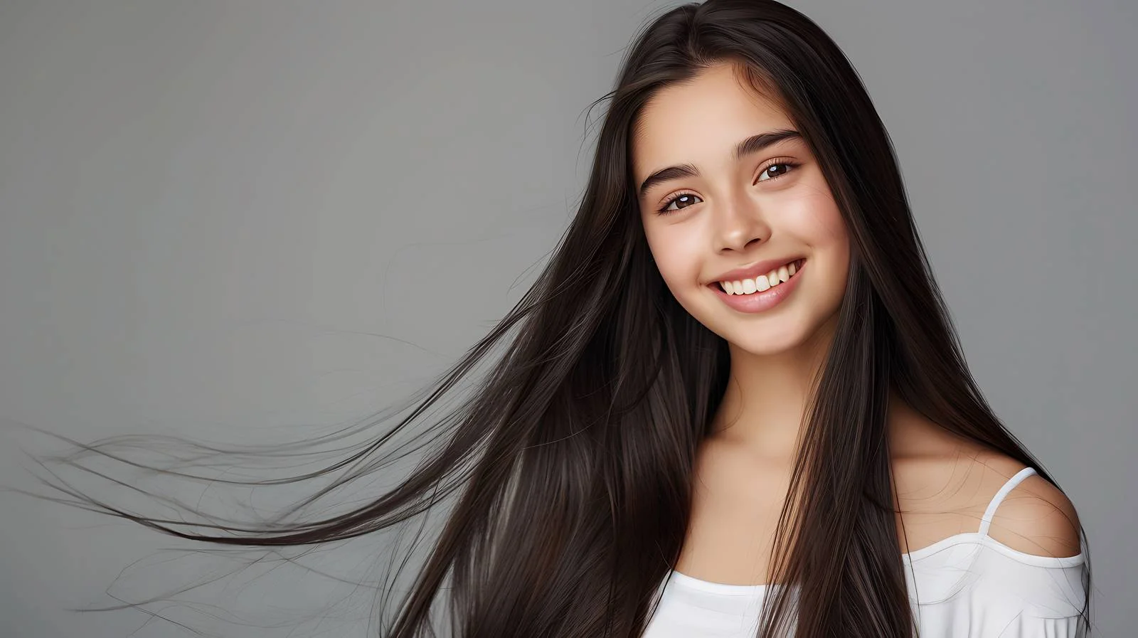 Radiant Smiling Young Woman Portrait Beauty — free download from Dotvec